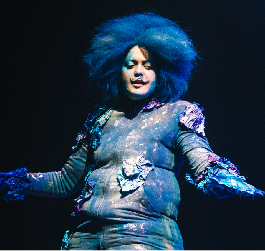 A photograph from the live Melva show
