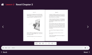 Demonstration of the flip book and audio book on portal